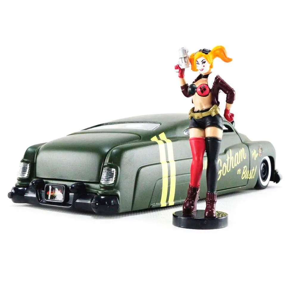DC Comics Harley Quinn Mercury 1951 metal car + figure set product photo
