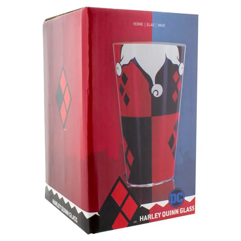 DC Comics Harley Quinn glass product photo