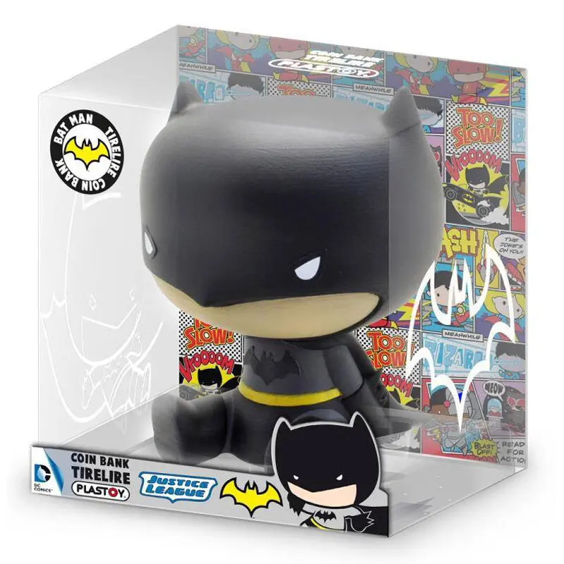 DC Comics Justice League Batman Chibi money box figure 16cm product photo