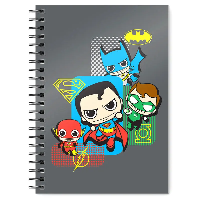 DC Comics Justice League Chibi A5 notebook product photo