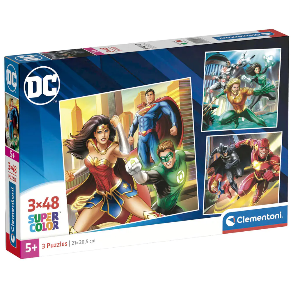 DC Comics Justice League puzzle 3x48pcs termékfotó