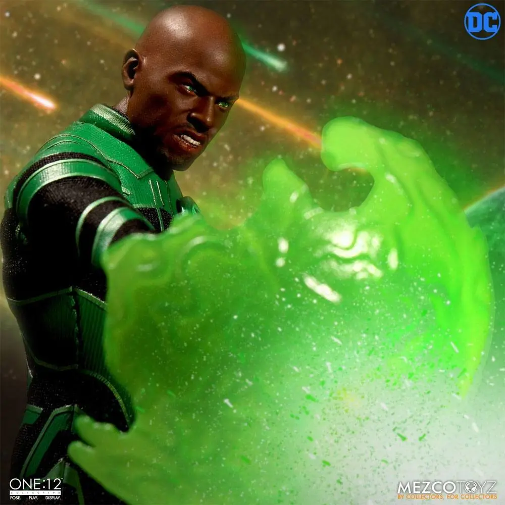 DC Comics Light-Up Action Figure 1/12 John Stewart - The Green Lantern 17 cm product photo