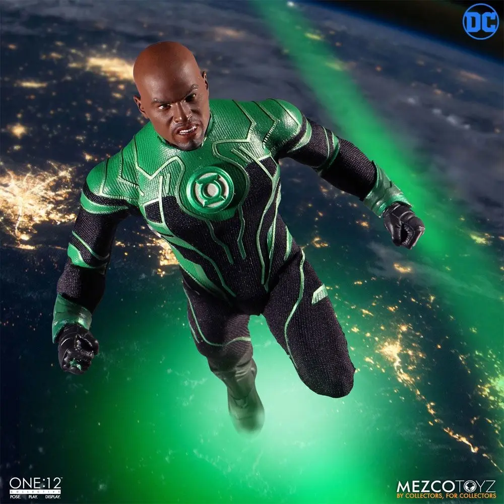 DC Comics Light-Up Action Figure 1/12 John Stewart - The Green Lantern 17 cm product photo