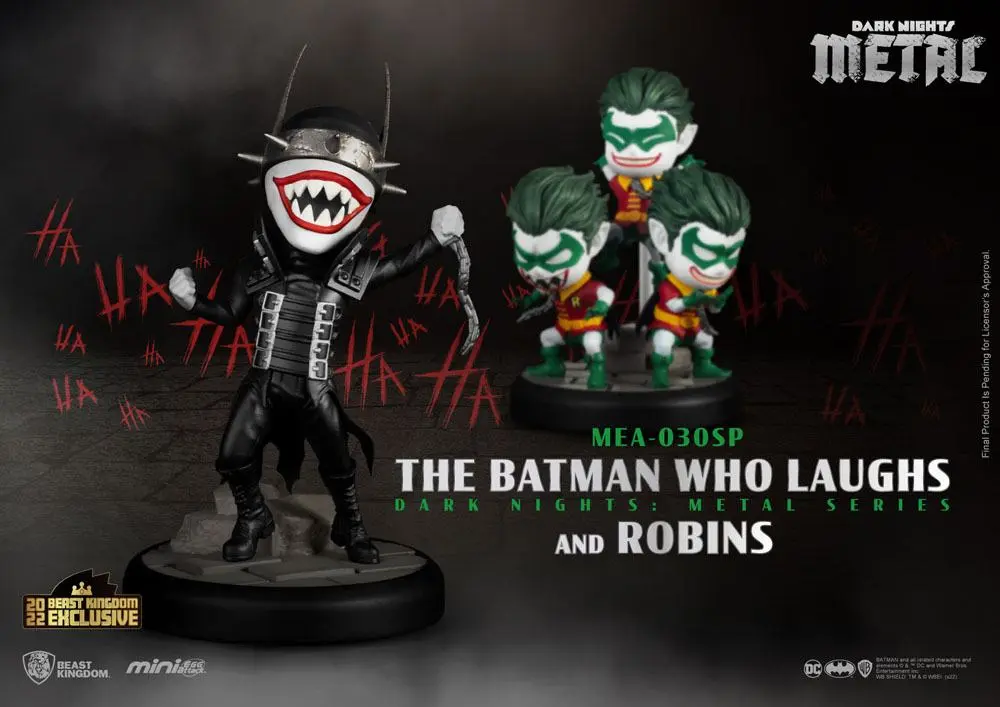DC Comics Mini Egg Attack Figure 2-Pack Dark Nights: Metal The Batman Who Laughs &amp; Robin Minions 8 cm product photo