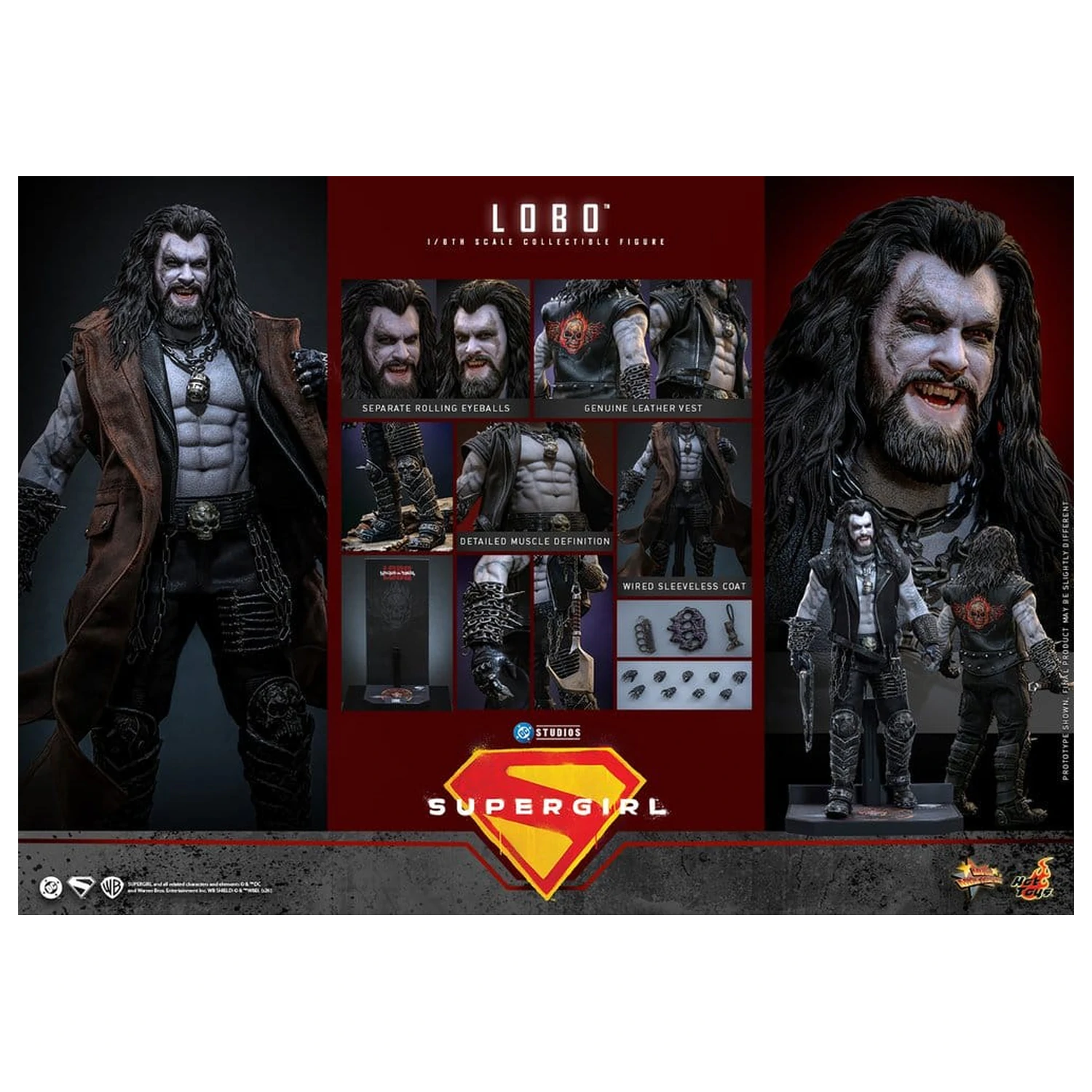 DC Comics Movie Masterpiece Action Figure 1/6 Lobo 33 cm product photo