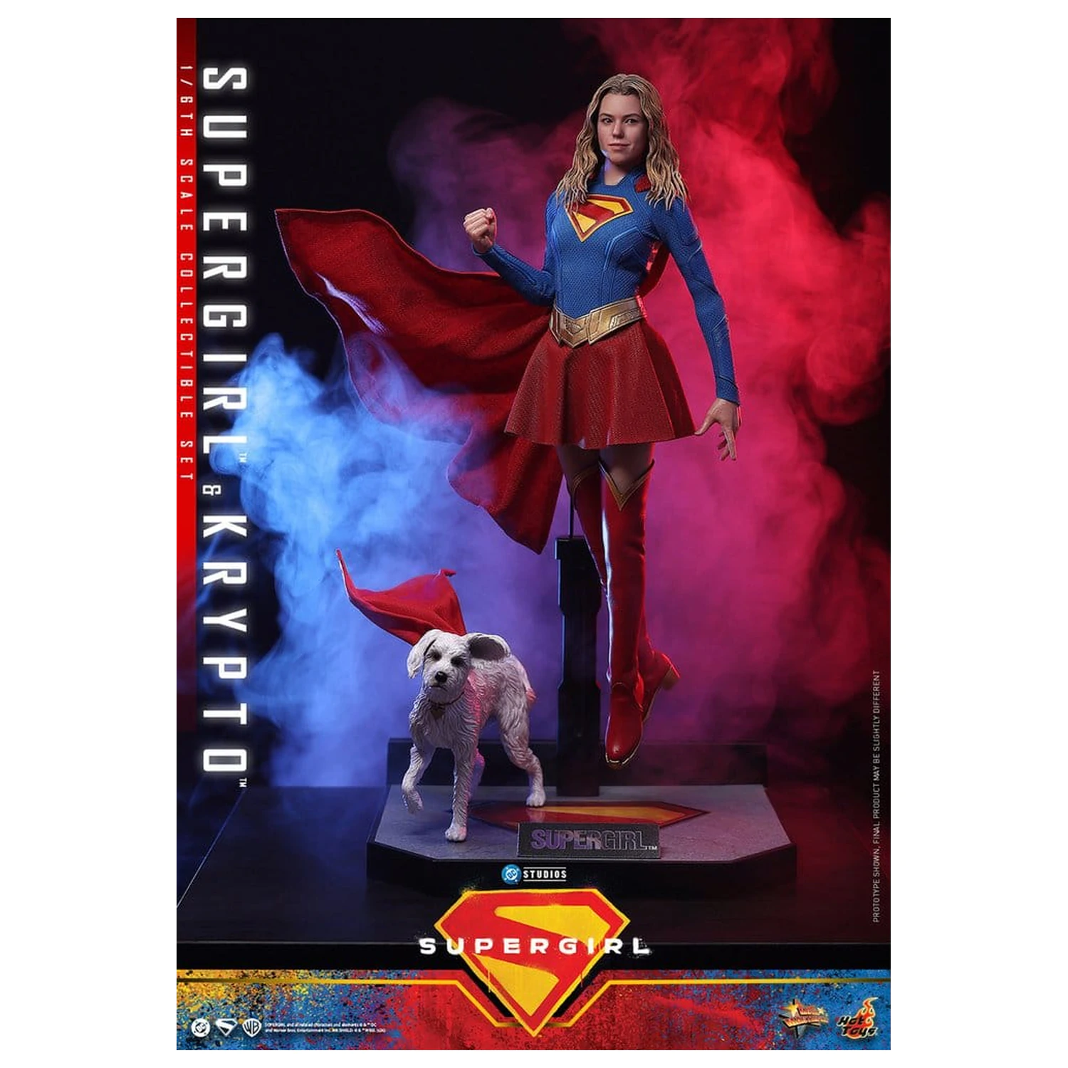 DC Comics Movie Masterpiece Action Figure Set Supergirl & Krypto 28 cm product photo