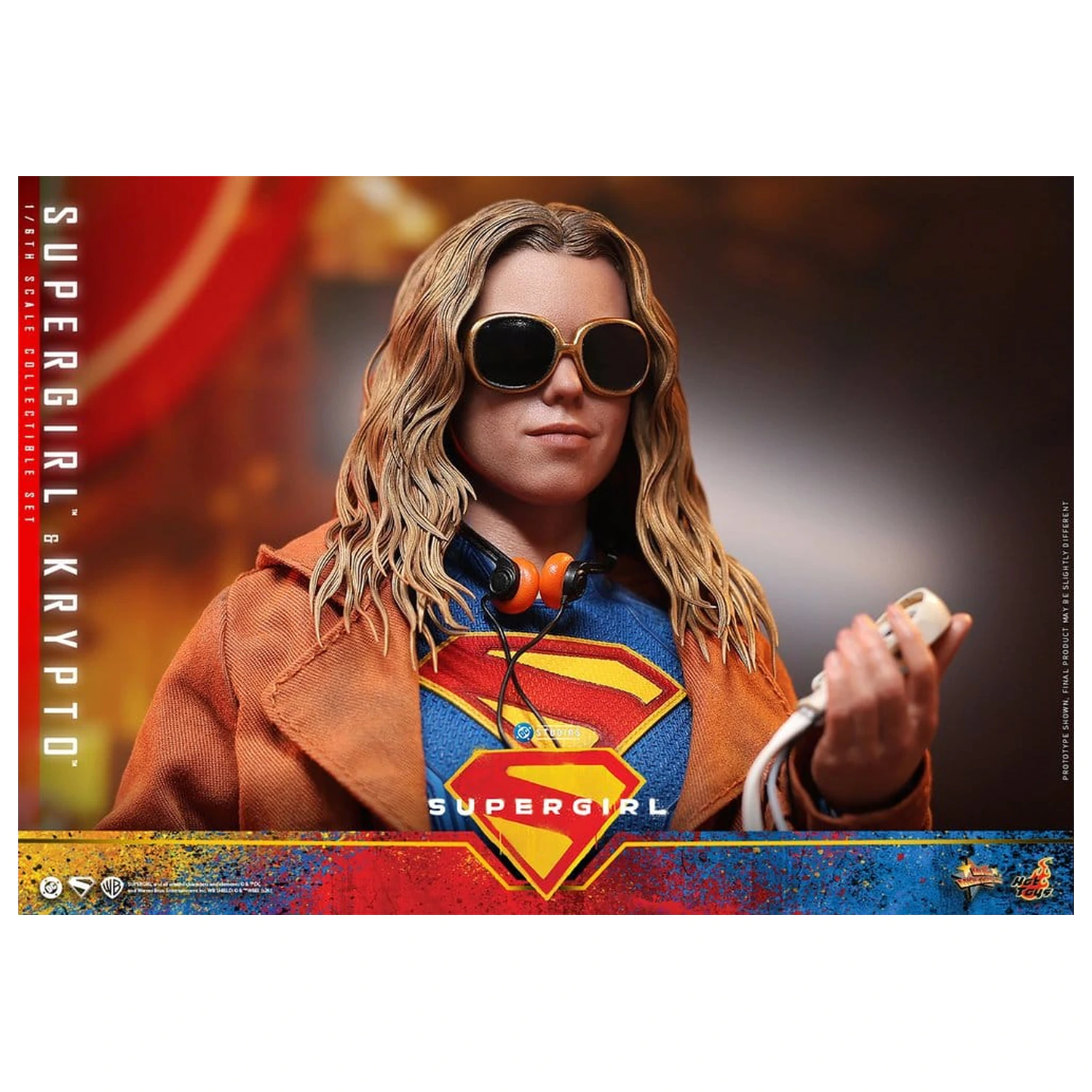 DC Comics Movie Masterpiece Action Figure Set Supergirl & Krypto 28 cm product photo