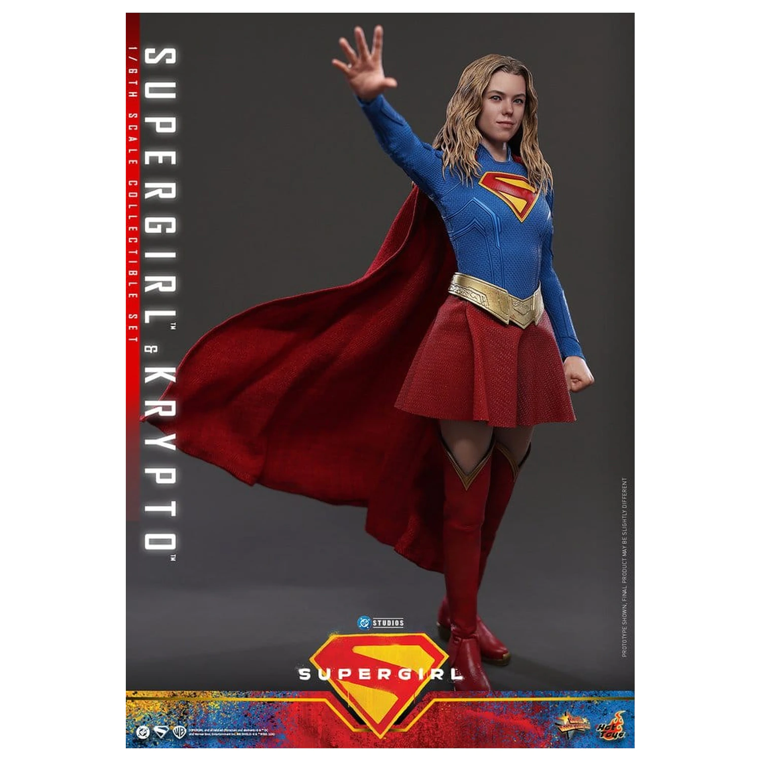 DC Comics Movie Masterpiece Action Figure Set Supergirl & Krypto 28 cm product photo