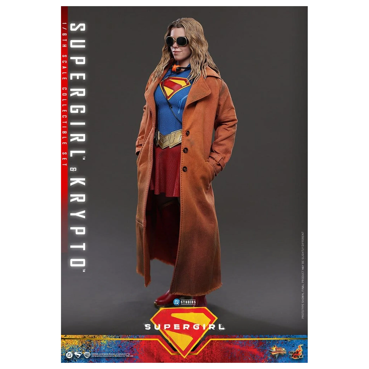 DC Comics Movie Masterpiece Action Figure Set Supergirl & Krypto 28 cm product photo