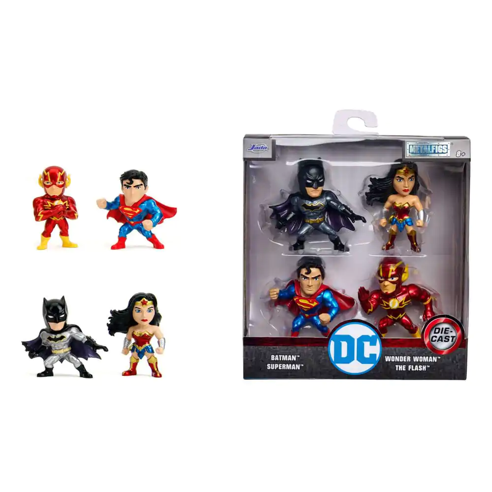 DC Comics Nano Metalfigs Diecast Mini Figures 4-Pack Wave 1 4 cm termékfotó