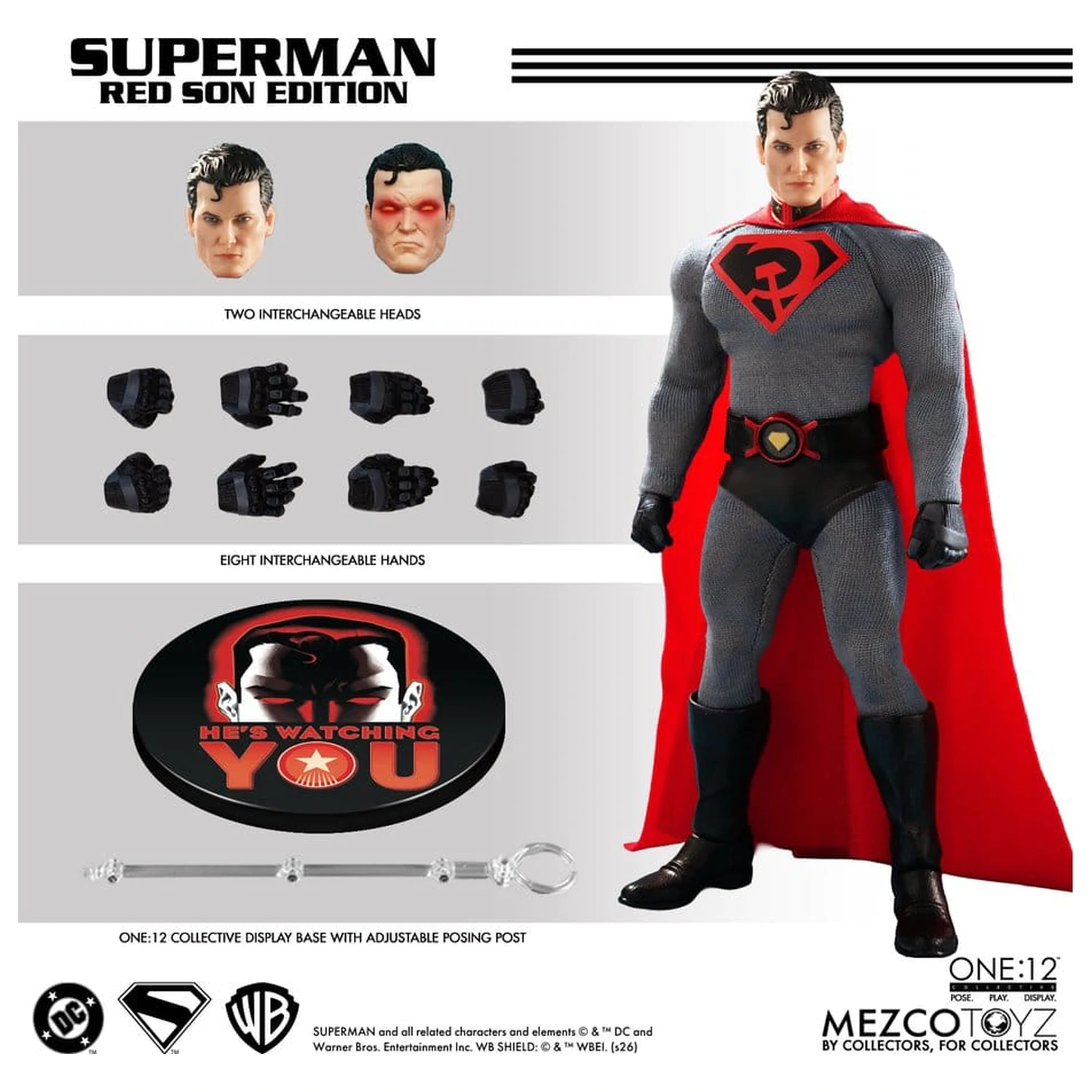DC Comics One:12 Collective Action Figure 1/12 Superman: Red Son 17 cm product photo