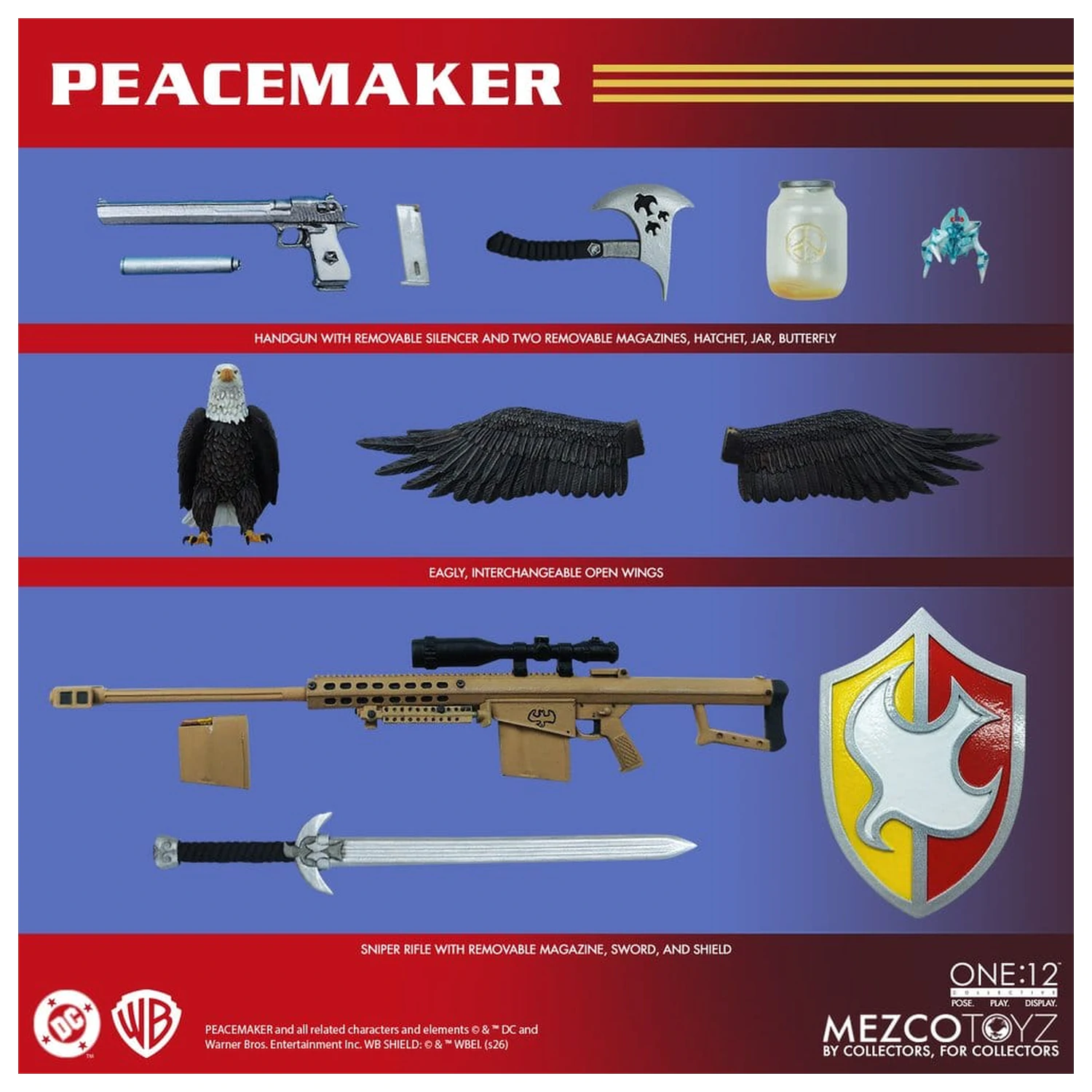 DC Comics One:12 Collective Action Figure 1/12 Peacemaker 17 cm product photo