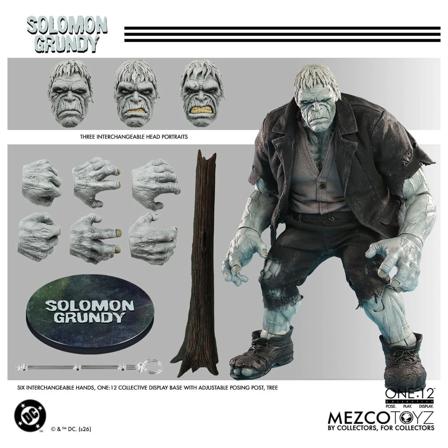DC Comics One:12 Collective Action Figure 1/12 Solomon Grundy product photo