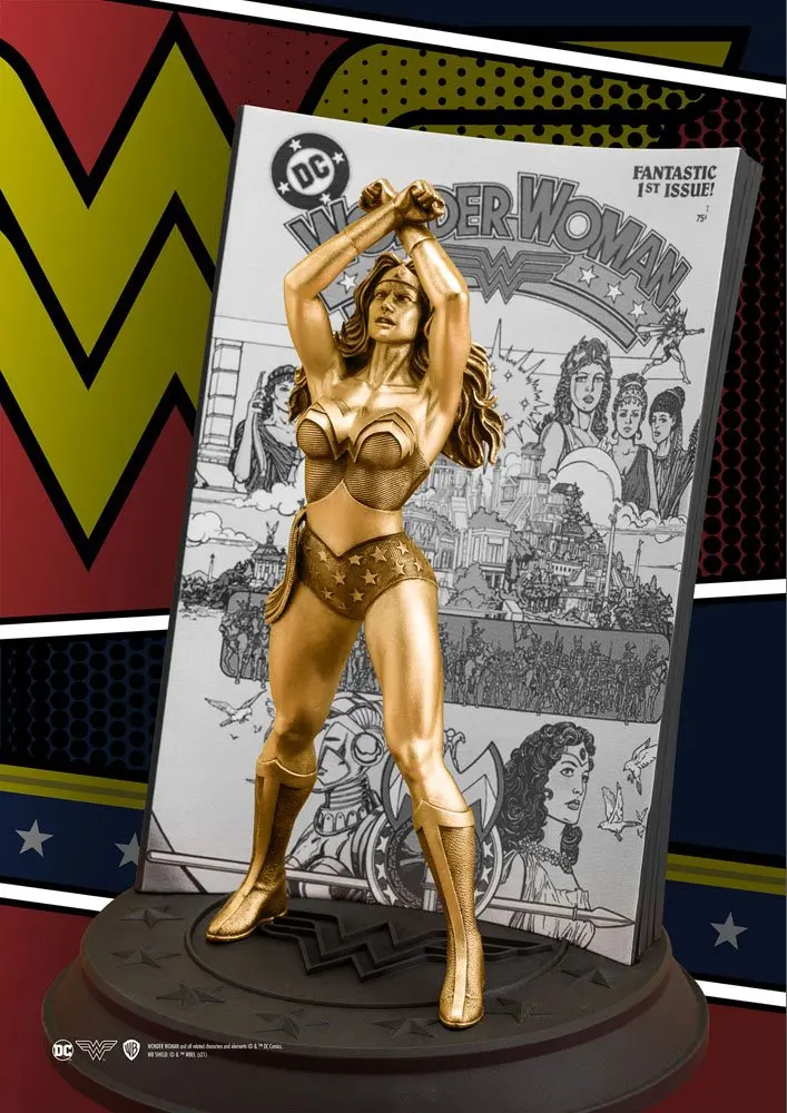 DC Comics Pewter Collectible Statue Wonder Woman Volume 2 #1 (Gilt) Limited Edition 22 cm product photo