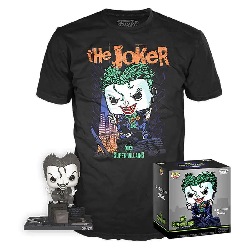 DC Comics figure & tee box Jim Lee Joker product photo