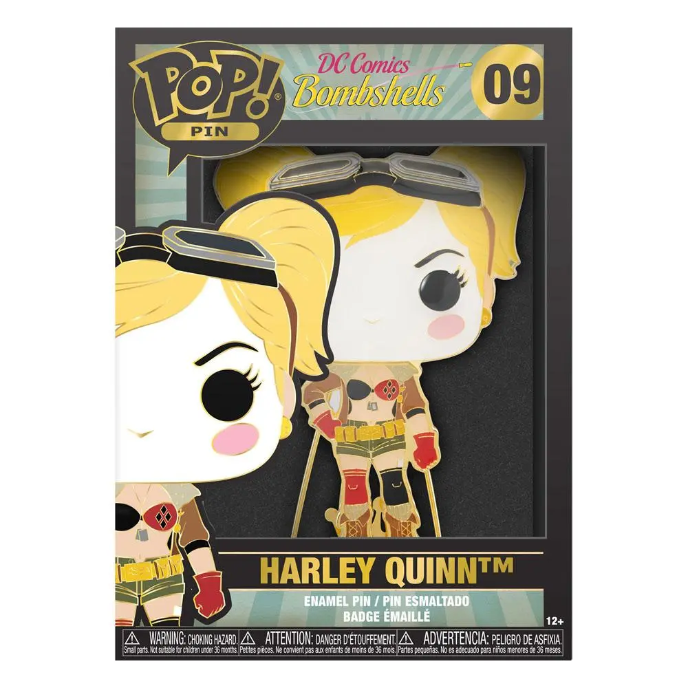DC Comics POP! Enamel Pin Harley Quinn 10 cm product photo