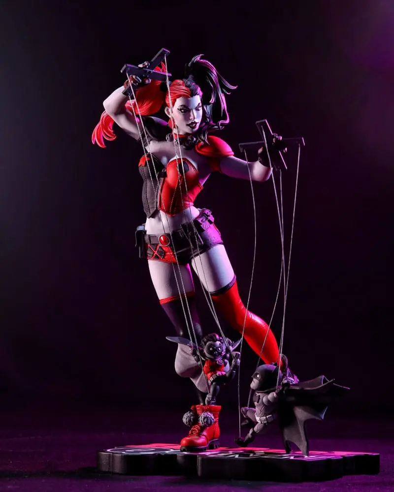 DC Comics Red, White &amp; Black Statue 1/10 Harley Quinn by Emanuela Lupacchino 18 cm product photo