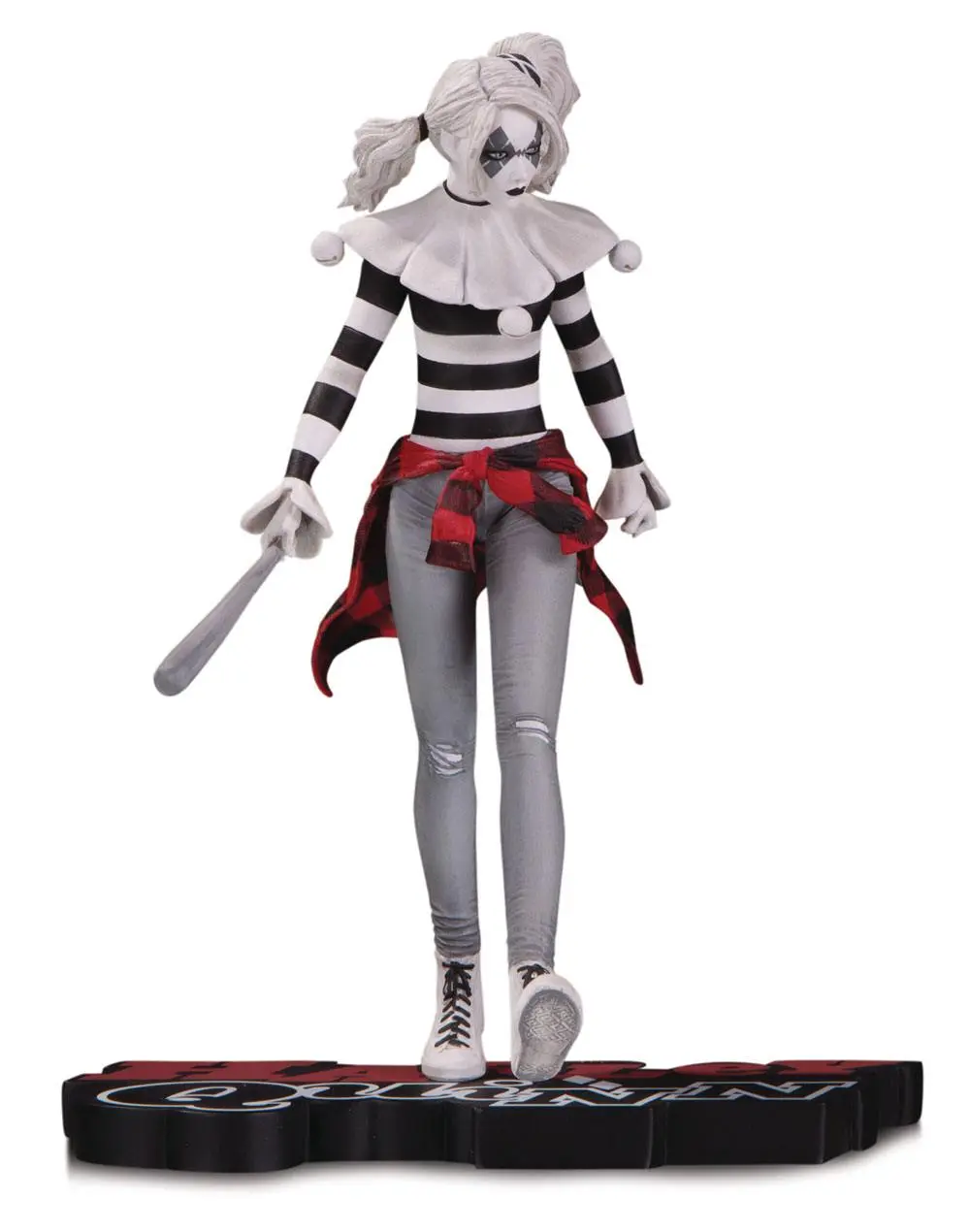 DC Comics Red, White &amp; Black Statue Harley Quinn by Steve Pugh 18 cm product photo