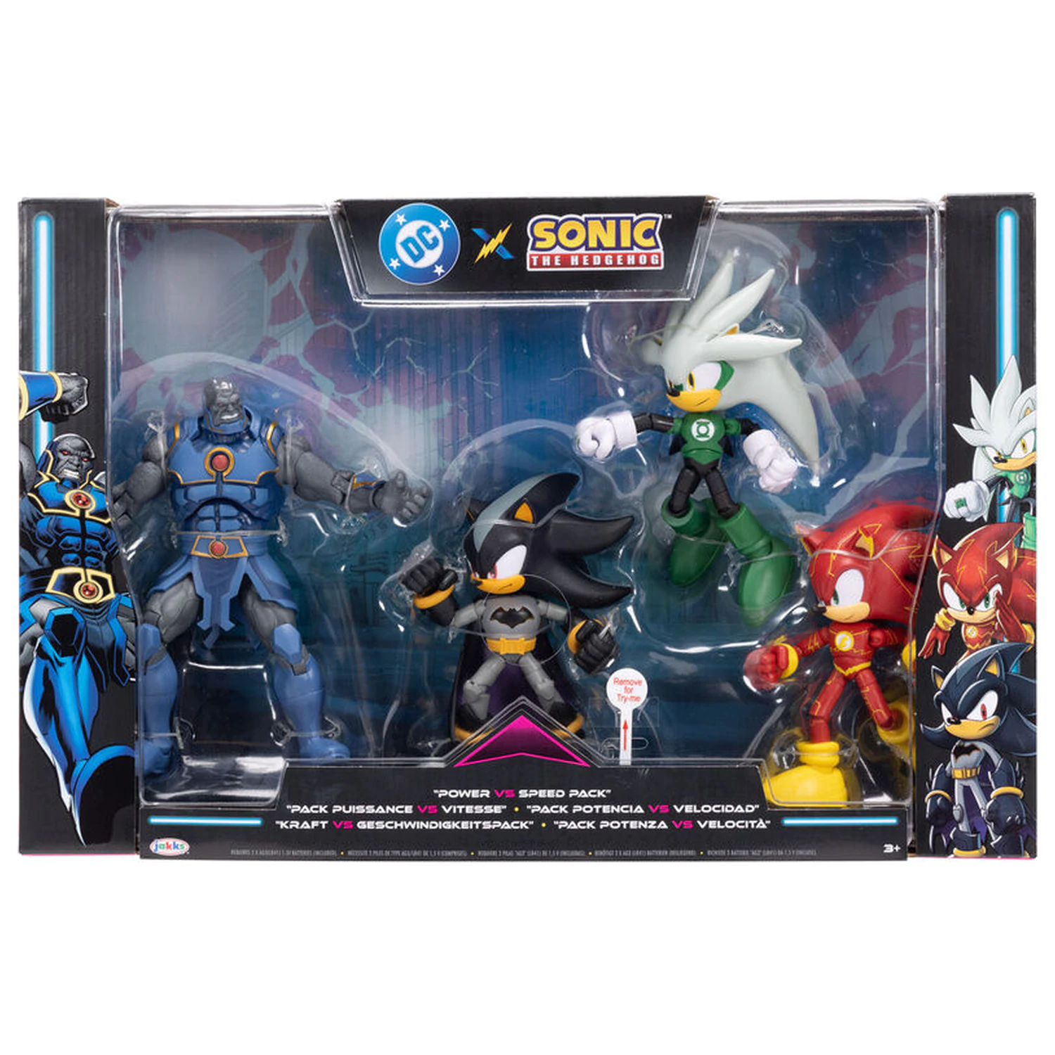 DC Comics Sonic The Hedgehog pack 4 figures 12cm product photo