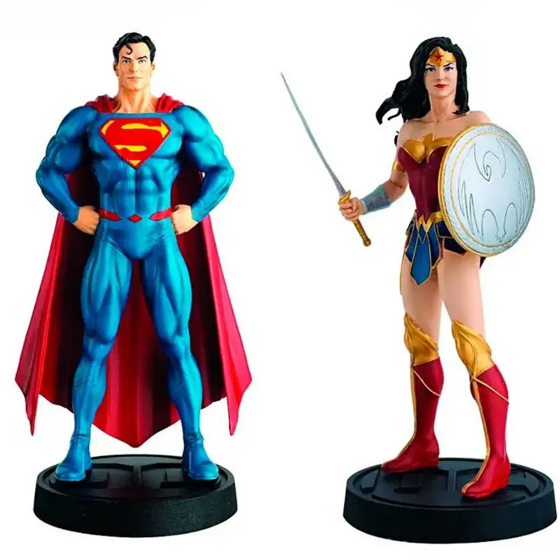 DC Comics Special Edition Collector Super Man + Wonder Woman figure 14cm product photo