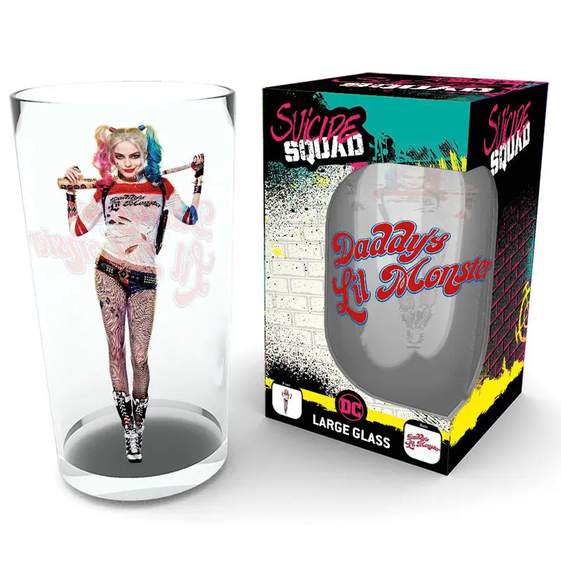 DC Comics Suicide Squad Harley Quinn pint glass product photo