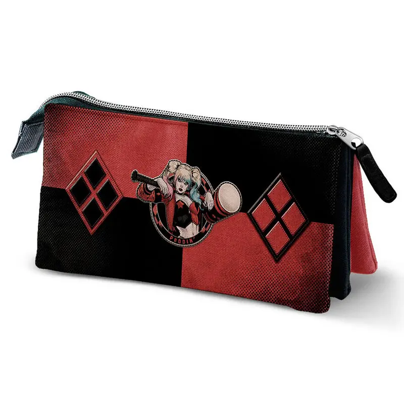 DC Comics Harley Quinn triple pencil case product photo