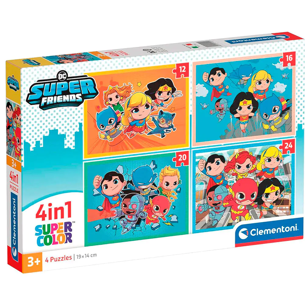 DC Comics Superfriends puzzle 12-16-20-24pzs product photo