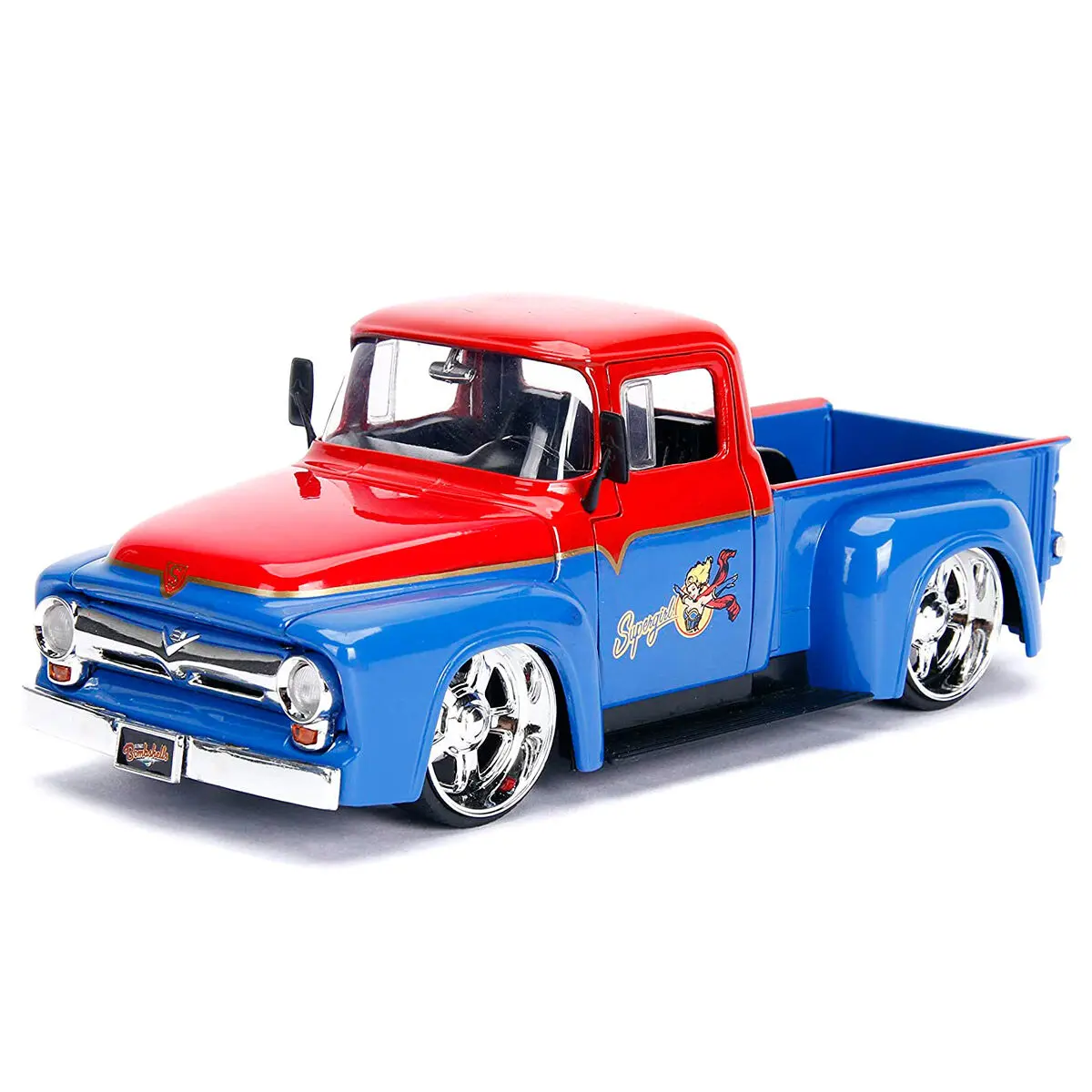 DC Comics Supergirl Ford F-100 Pickup 1956 metal car + figure set product photo