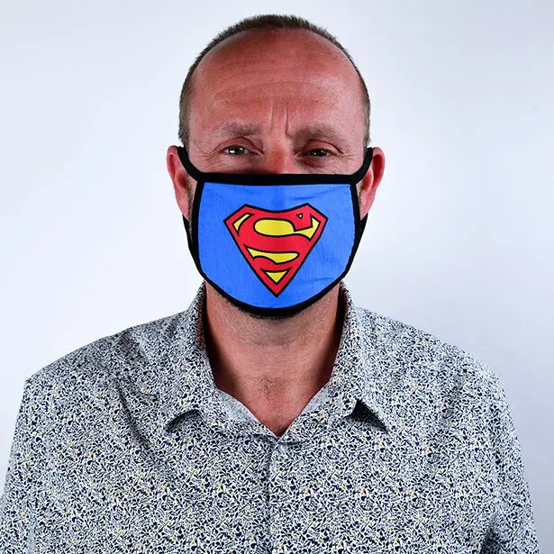 Superman Face Masks 2-Pack Logo product photo