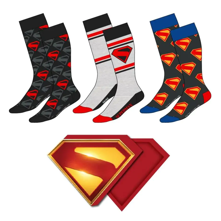 DC Comics Superman pack 3 adult socks product photo