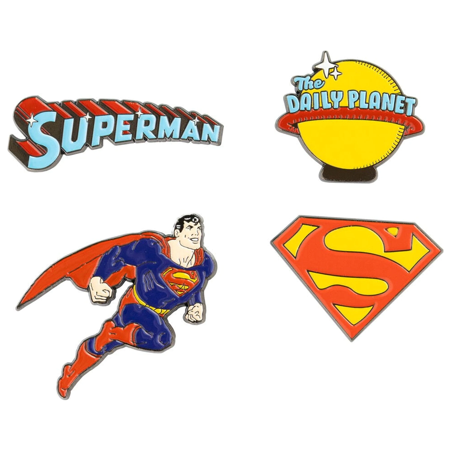 DC Comics Superman set of 4 pins product photo