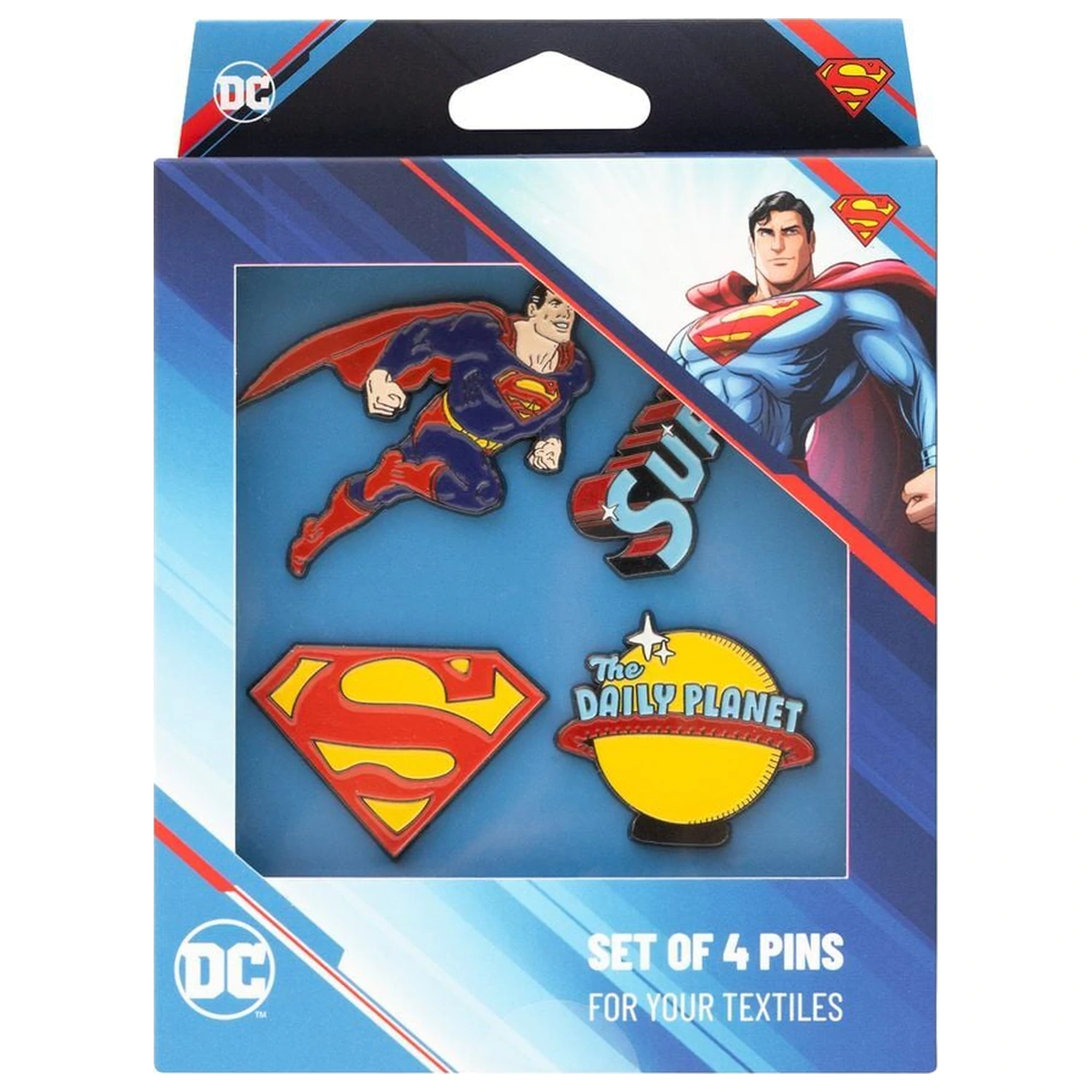 DC Comics Superman set of 4 pins product photo