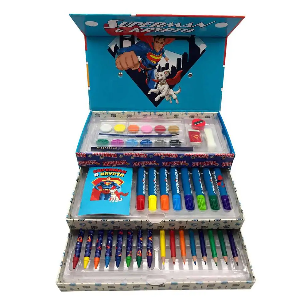 DC Comics Superman Colouring stationery case product photo