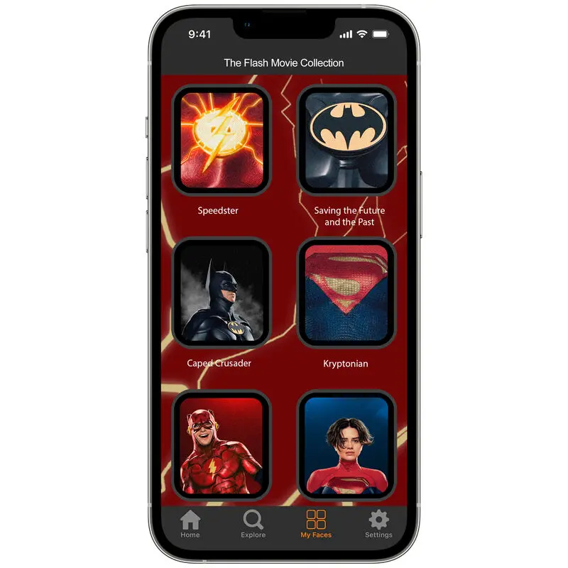 DC Comics the Flash 3D Smartwatch strap + face designs product photo