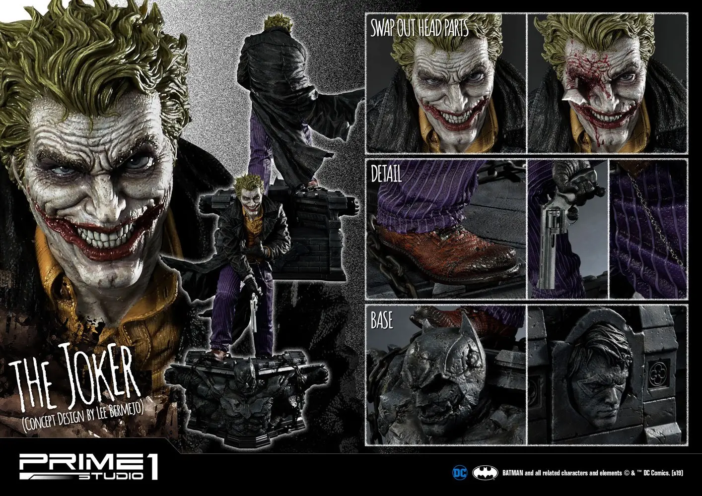 DC Comics Statue The Joker by Lee Bermejo 71 cm product photo