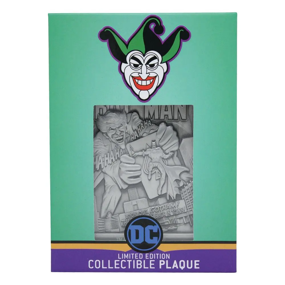 DC Comics Collectible Plaque The Joker Limited Edition product photo