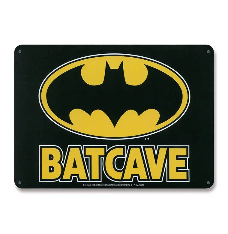 DC Comics Tin Sign Batcave 15 x 21 cm termékfotó