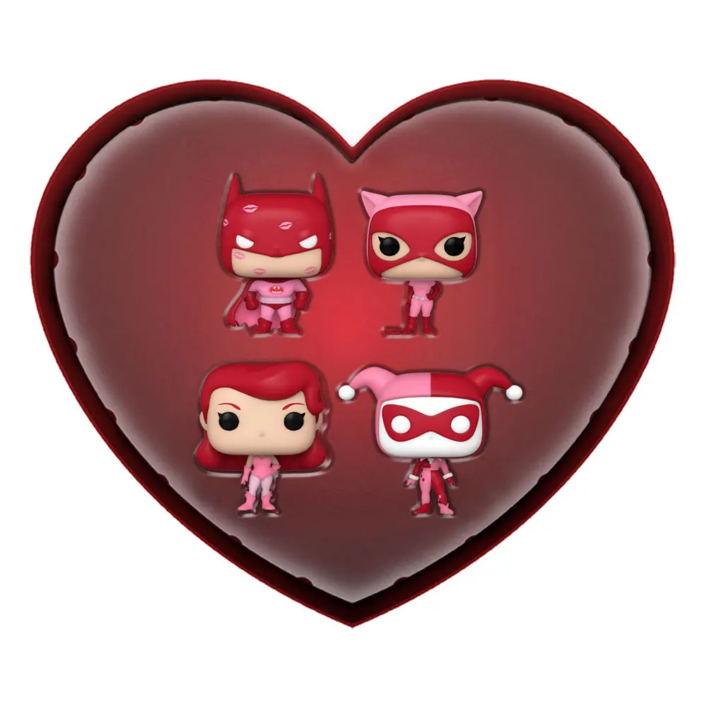 DC Comics Valentines Pocket POP! Vinyl Figure 4-Pack 4 cm termékfotó