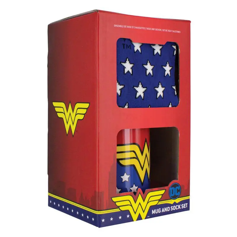DC Comics Wonder Woman breakfast mug + socks product photo