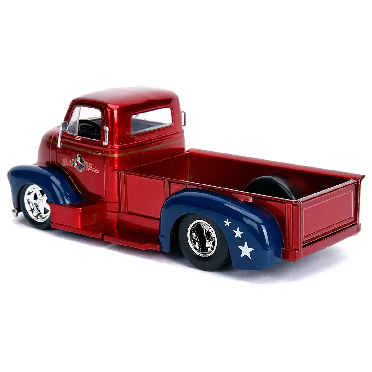DC Comics Wonder Woman Chevy Coe Pickup 1952 metal car + figure set product photo