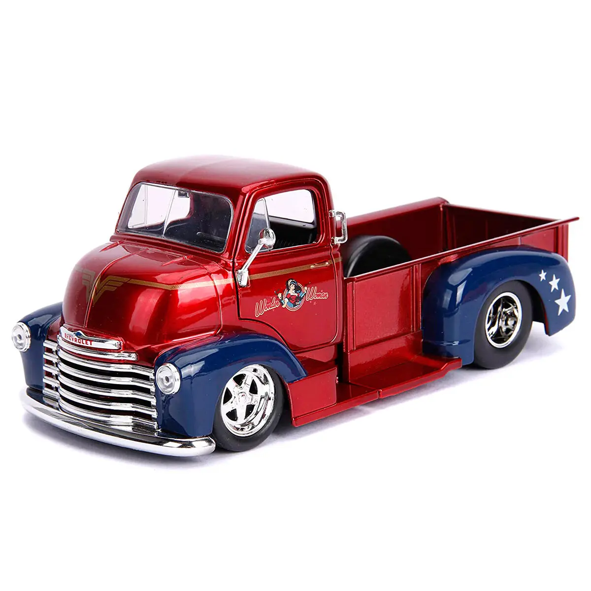 DC Comics Wonder Woman Chevy Coe Pickup 1952 metal car + figure set product photo
