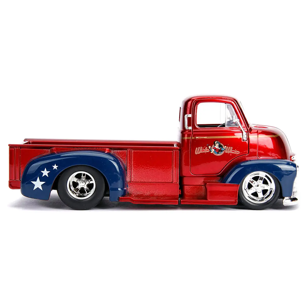 DC Comics Wonder Woman Chevy Coe Pickup 1952 metal car + figure set product photo