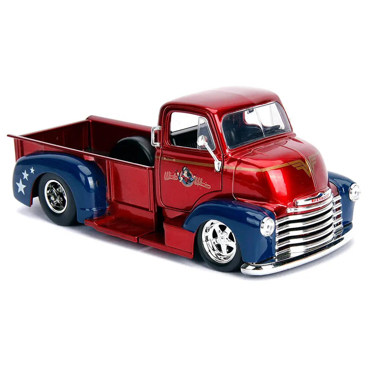 DC Comics Wonder Woman Chevy Coe Pickup 1952 metal car + figure set product photo