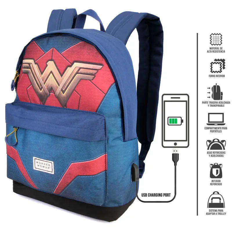 DC Comics Wonder Woman adaptable backpack 42cm product photo