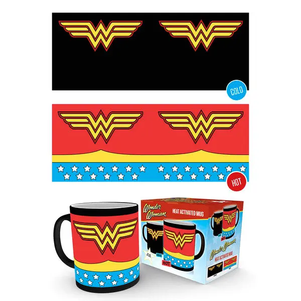 DC Comics Wonder Woman Costume card holder heat change mug product photo