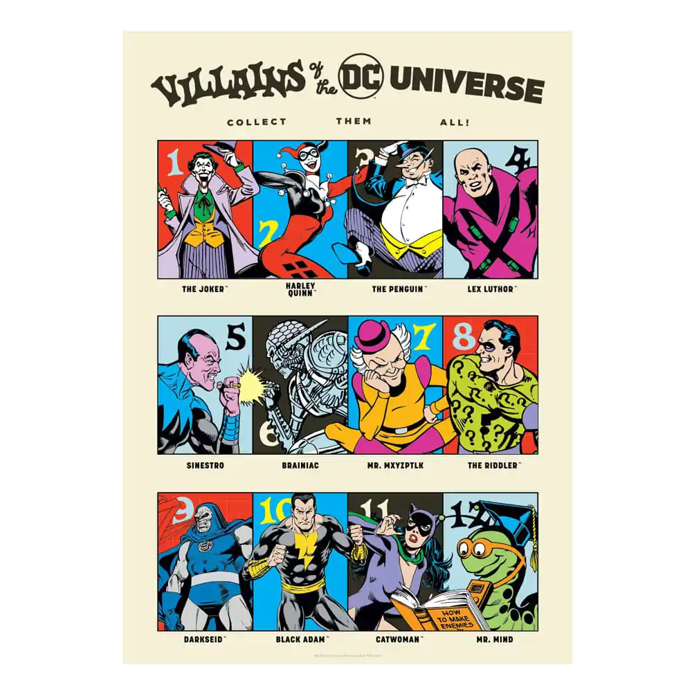 DC Comis Art Print 90th Anniversary Villains Limited Edition 42 x 30 cm product photo