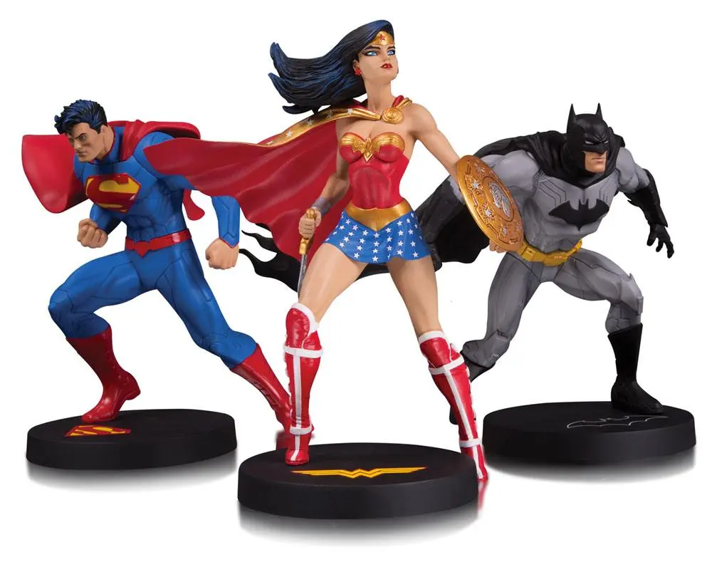 DC Designer Series Statue 3-Pack Trinity by Jim Lee 18 cm product photo
