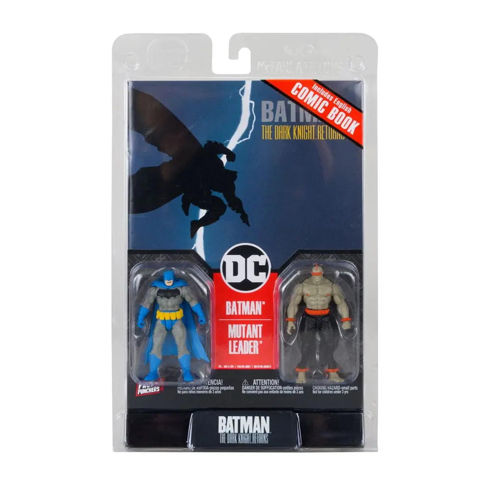 DC Direct Gaming Action Figures Batman (Blue) &amp; Mutant Leader (Dark Knight Returns #1) 8 cm product photo