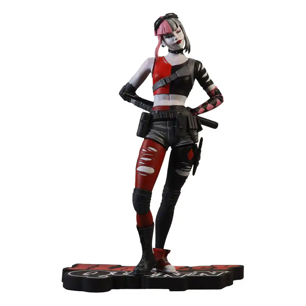 DC Direct Resin Statue Harley Quinn: Red White &amp; Black by Simone Di Meo 17 cm product photo