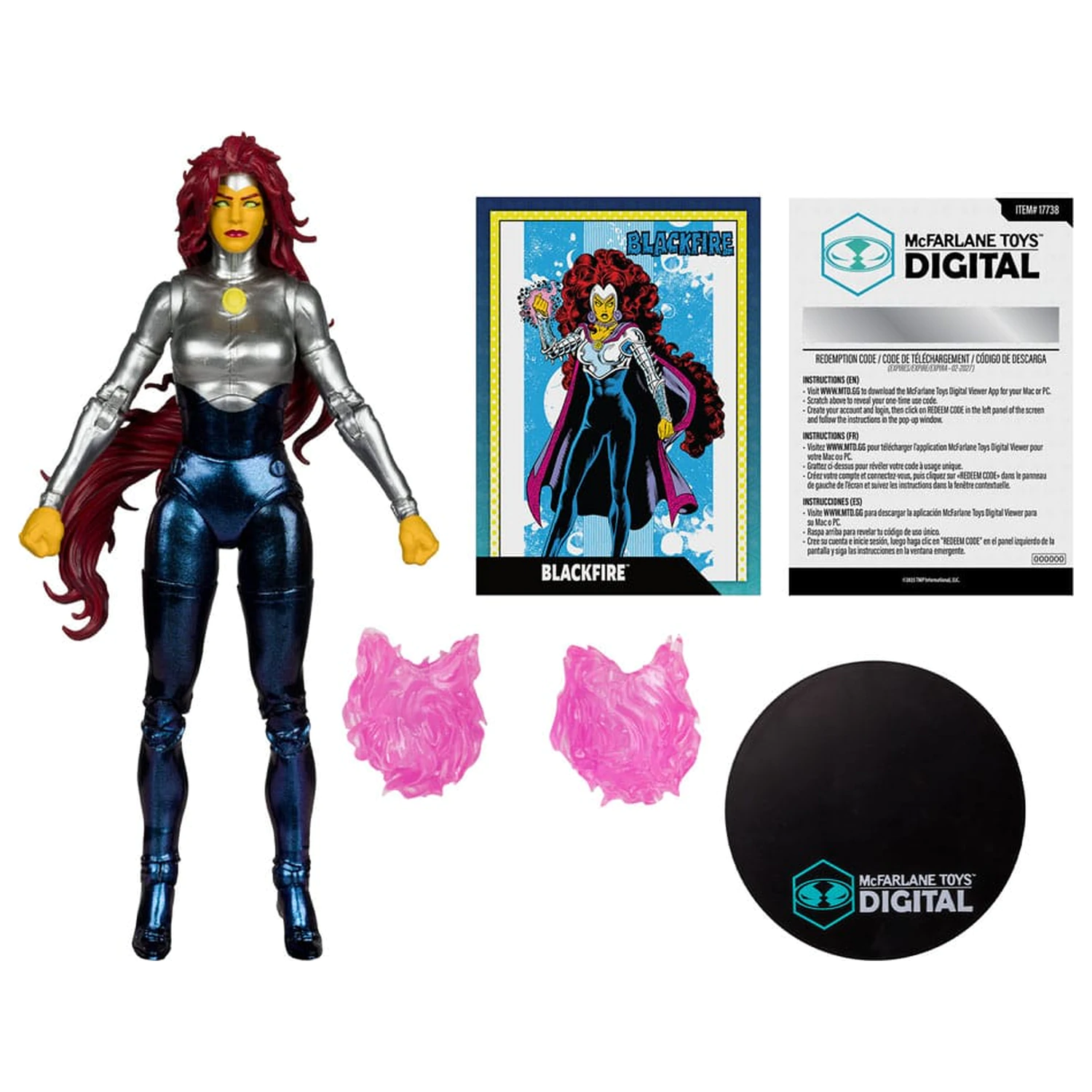 DC Direct McFarlane Toys Digital Action Figure Blackfire (The New Teen Titans) 18 cm product photo